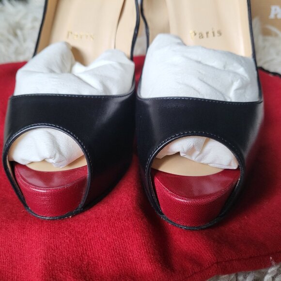 Christian Louboutin Very Prive 120 Calf/Kid Toe Size 35.5 - Picture 4 of 7